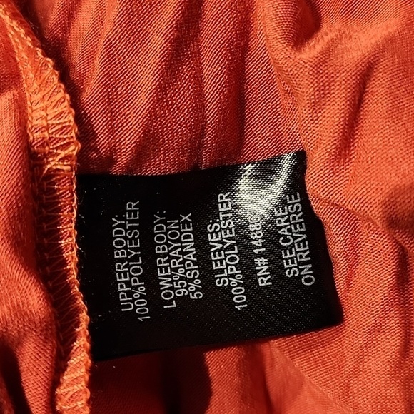 Torrid - Super Soft Chiffon Sleeve Lace Inset Tie Detail Top in Baked Apple - Picture 8 of 13